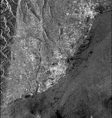 副像振幅影像。(衛星: ERS1, 獲取日期: 96/05/16)