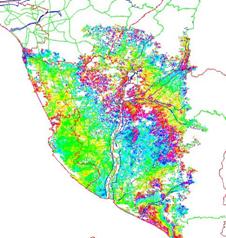 正射化差分干涉圖像